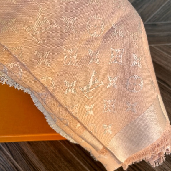 Pink Monogram Scarf/Shawl - Picture 3 of 9